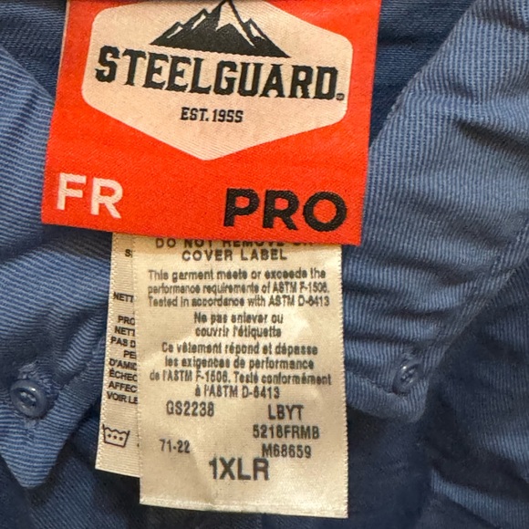 Steelguard Pro FR Light Blue Reflective Shirt - Picture 12 of 16